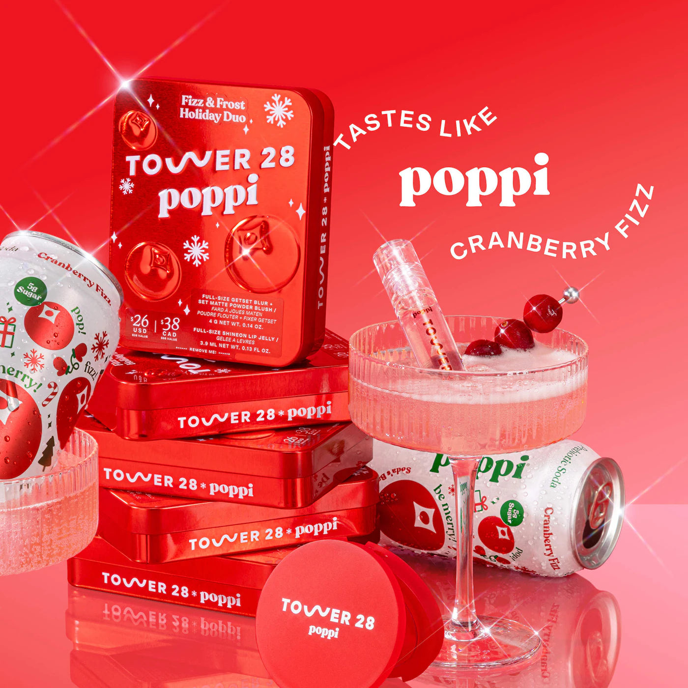 tower 28 x poppi fizz + frost holiday duo