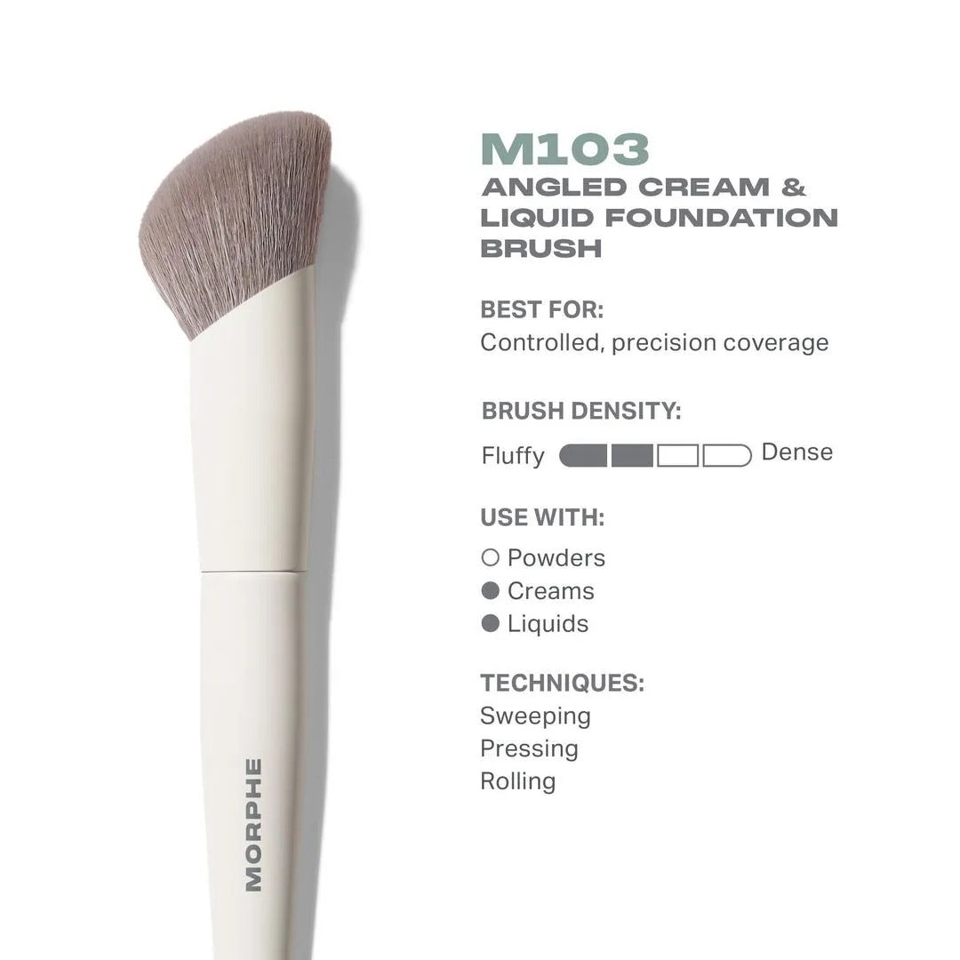 M103 ANGLED CREAM & LIQUID FOUNDATION BRUSH
