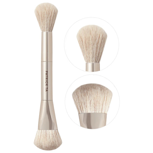 dual ended precision blush brush