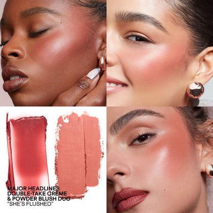 double-take crème & powder blush duo