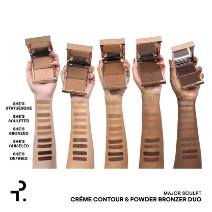 major sculpt crème contour & powder bronzer duo