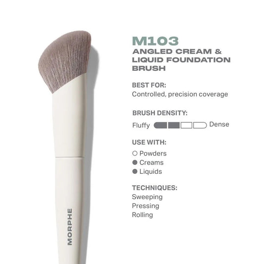M103 ANGLED CREAM & LIQUID FOUNDATION BRUSH