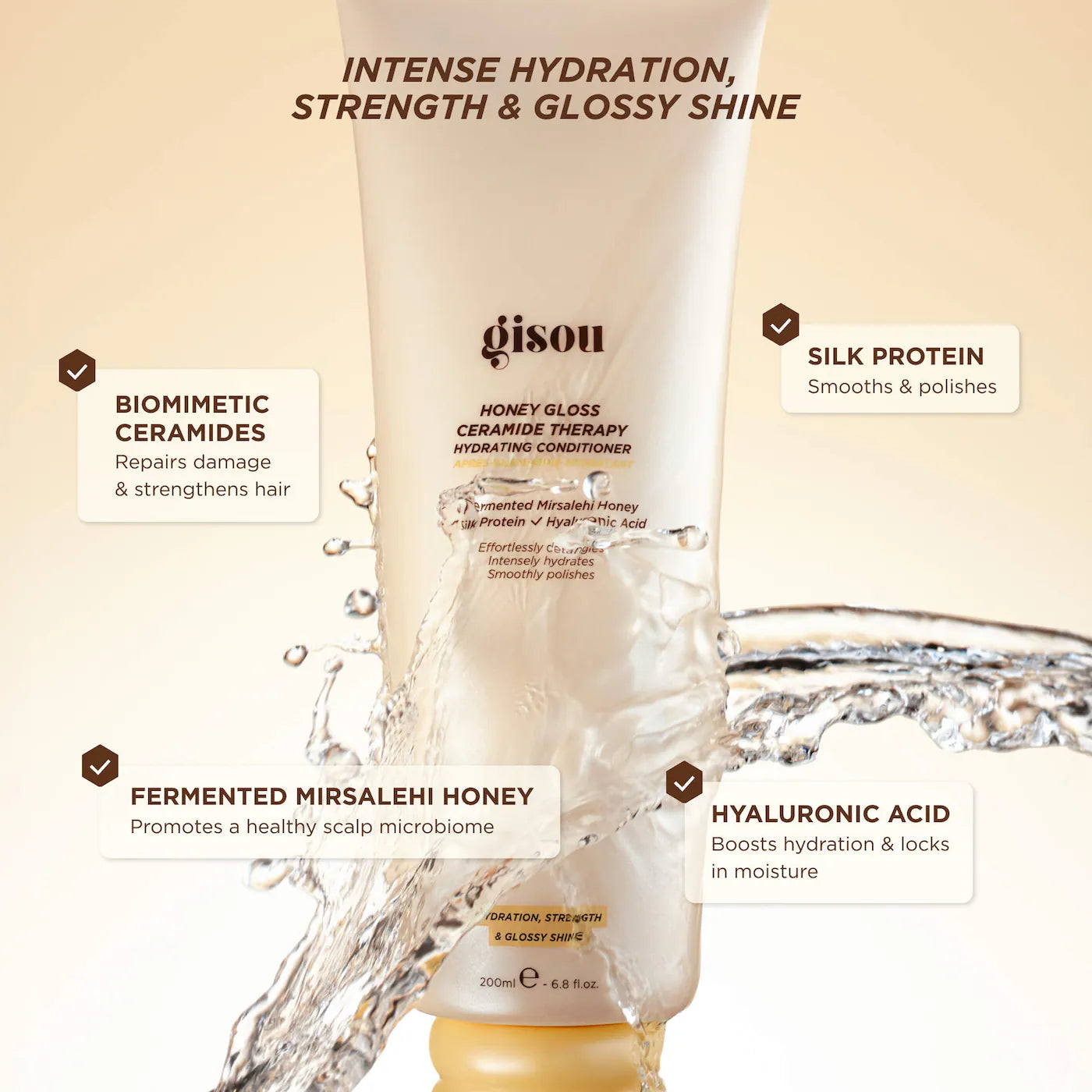 honey gloss ceramide therapy hydrating conditioner
