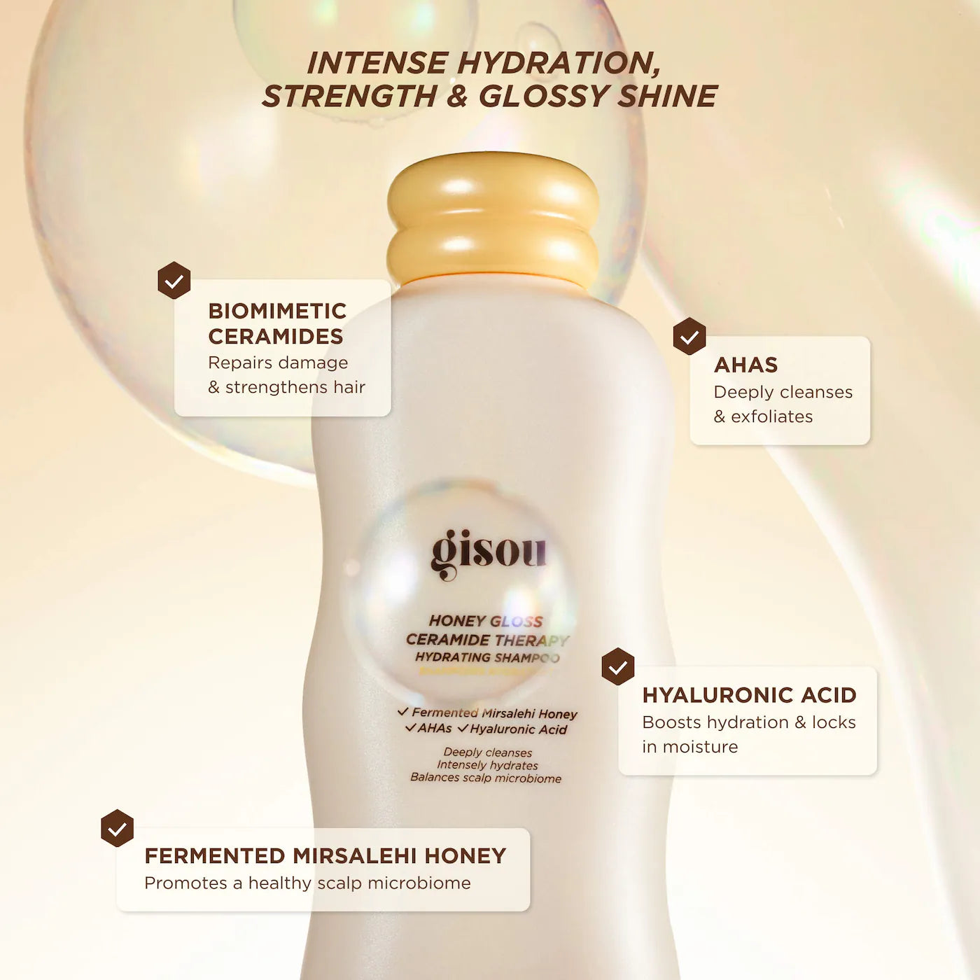 honey gloss ceramide therapy hydrating shampoo