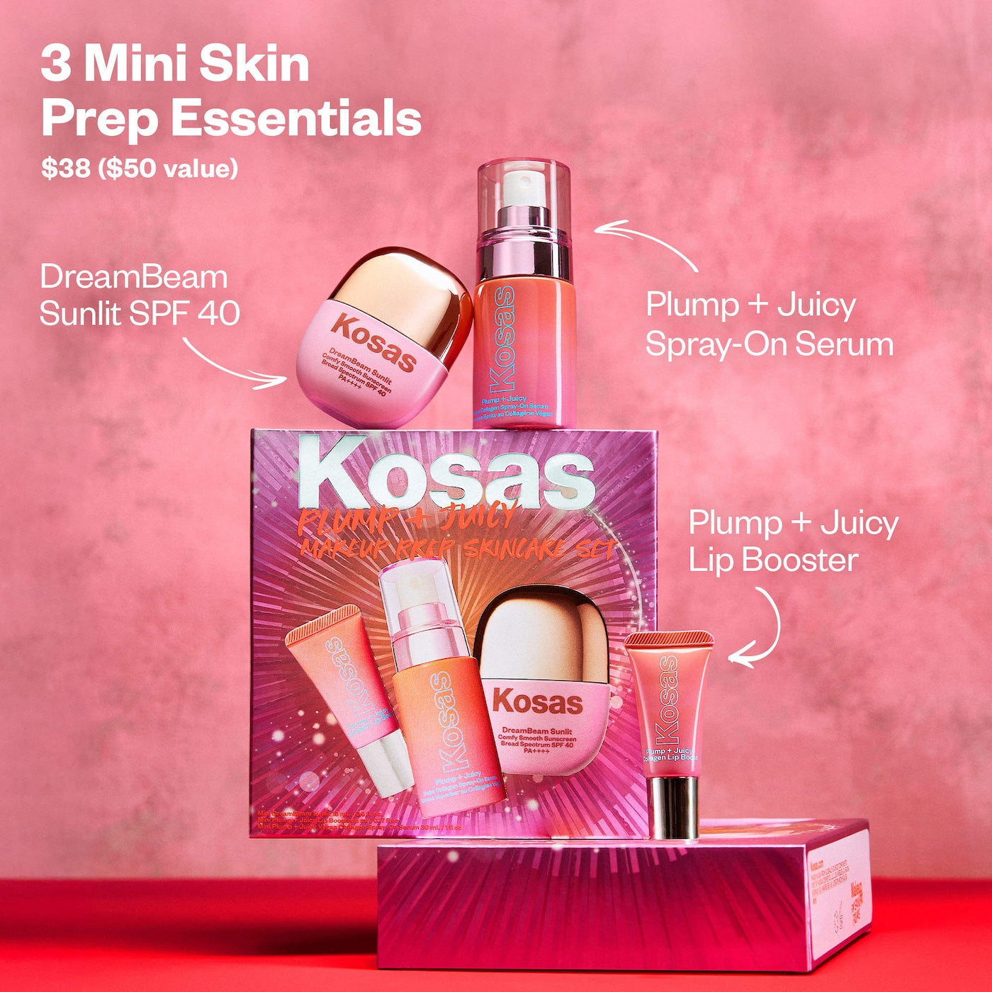 plum + juicy makeup prep skincare set