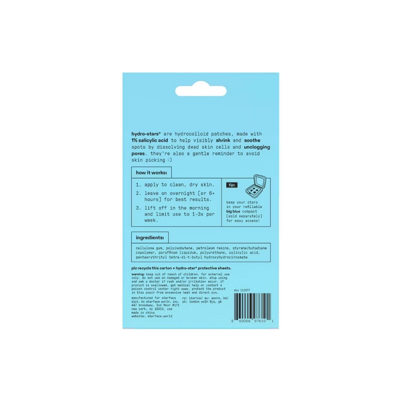 HYDRO-STAR + SALICYLIC ACID PIMPLE PATCHES - 32CT