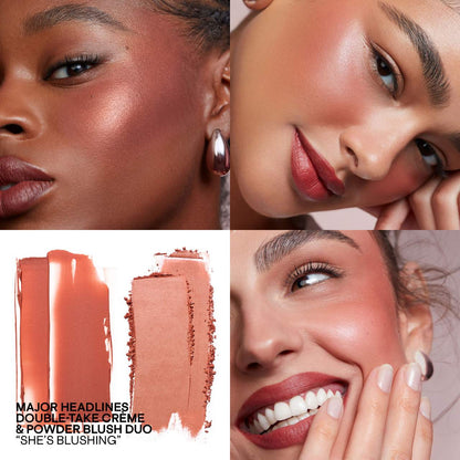 MAJOR HEADLINES DOUBLE-TAKE CRÈME & POWDER BLUSH DUO