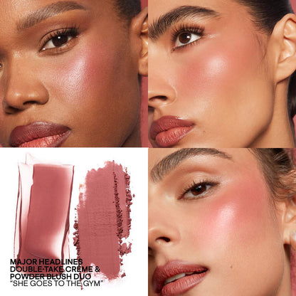 MAJOR HEADLINES DOUBLE-TAKE CRÈME & POWDER BLUSH DUO