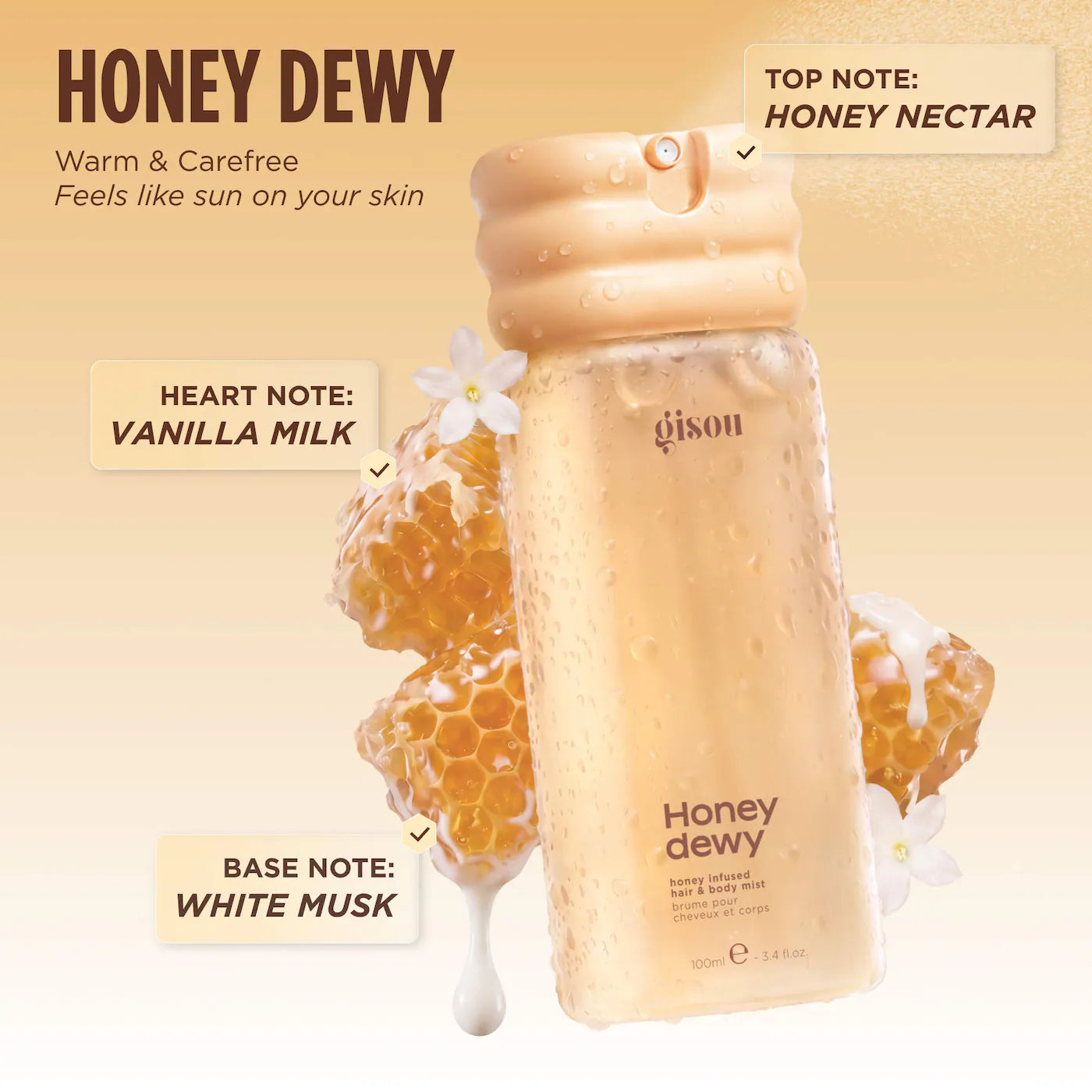 honey infused hair & body mist